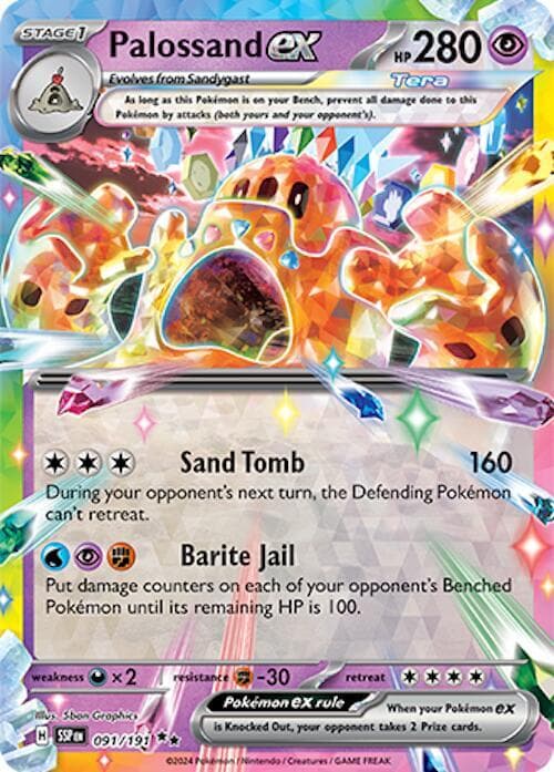 Palossand ex Stage 1 · Tera · ex