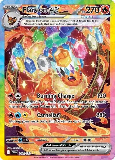 Flareon ex card, Prismatic Evolutions