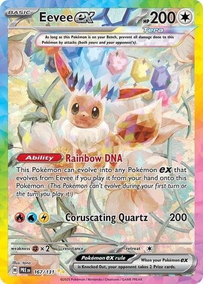 Eevee ex card, Prismatic Evolutions