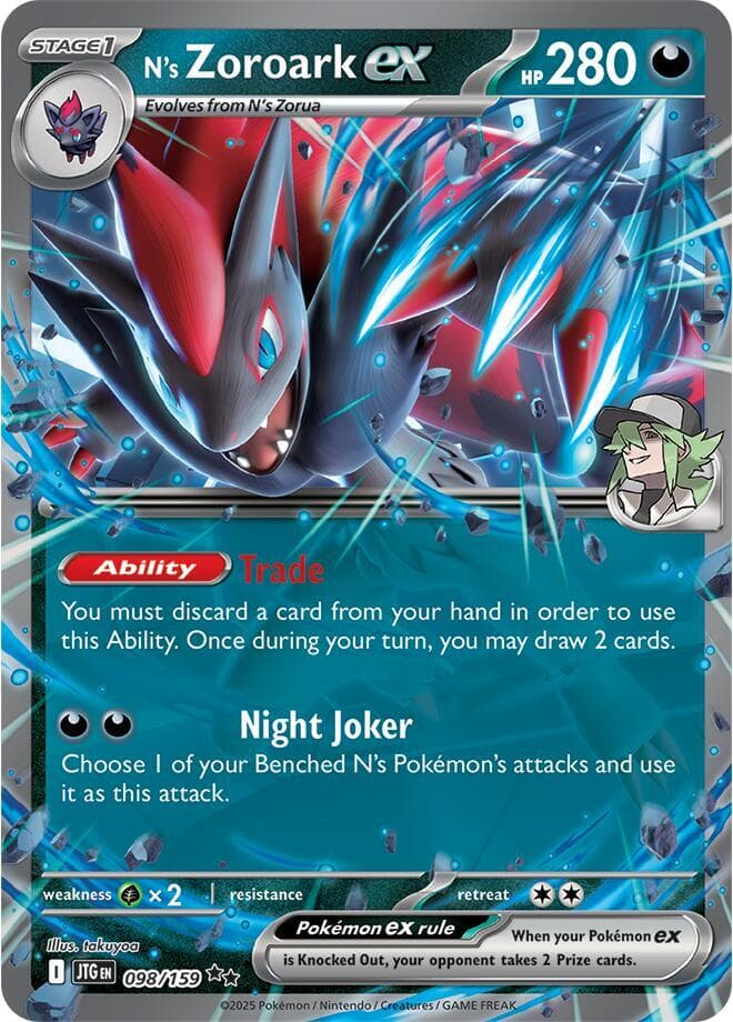 N's Zoroark ex Stage 1 · ex