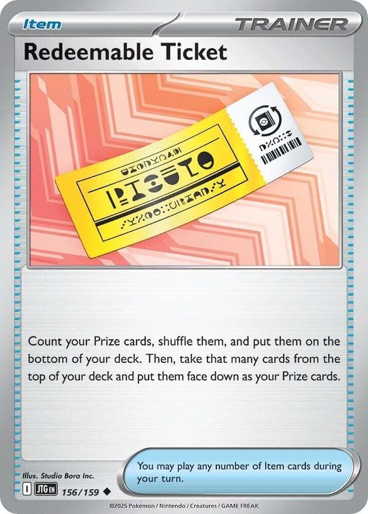 Redeemable Ticket Item