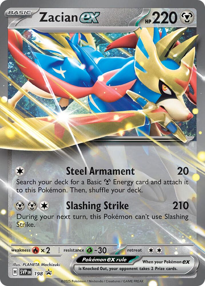 Zacian ex 198 Basic