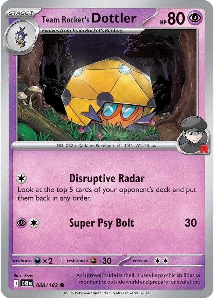Team Rocket's Dottler Stage 1