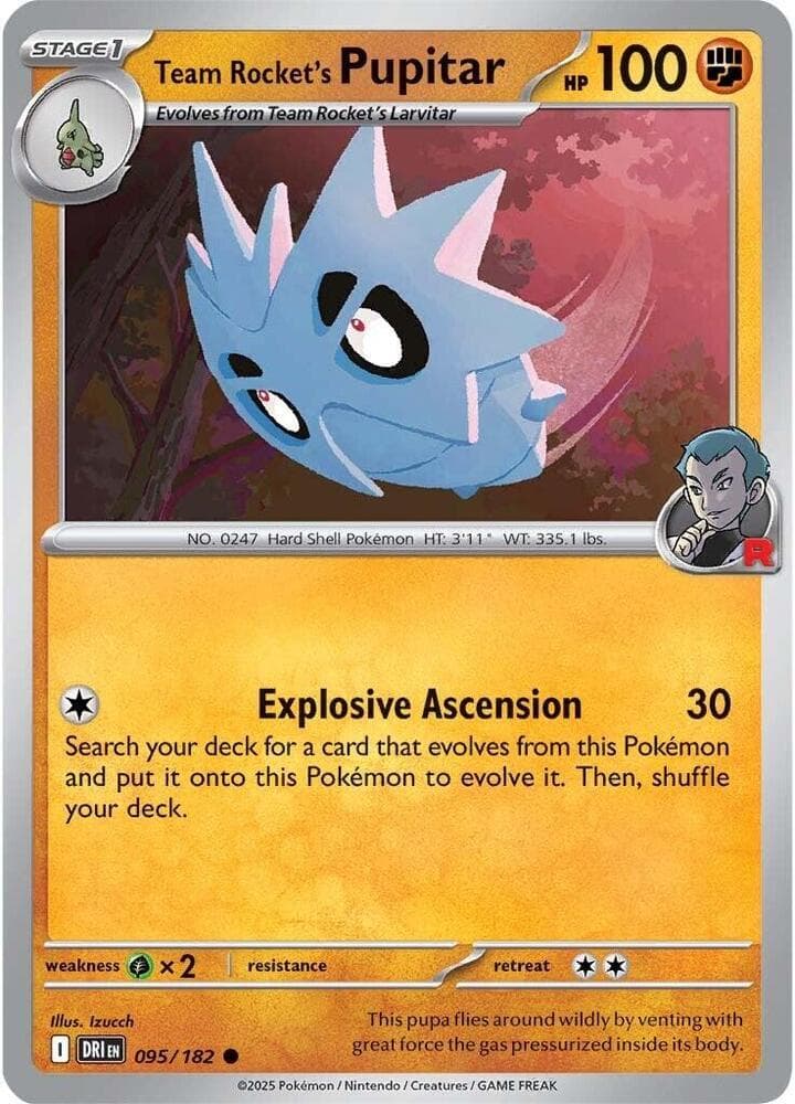 Team Rocket's Pupitar Stage 1