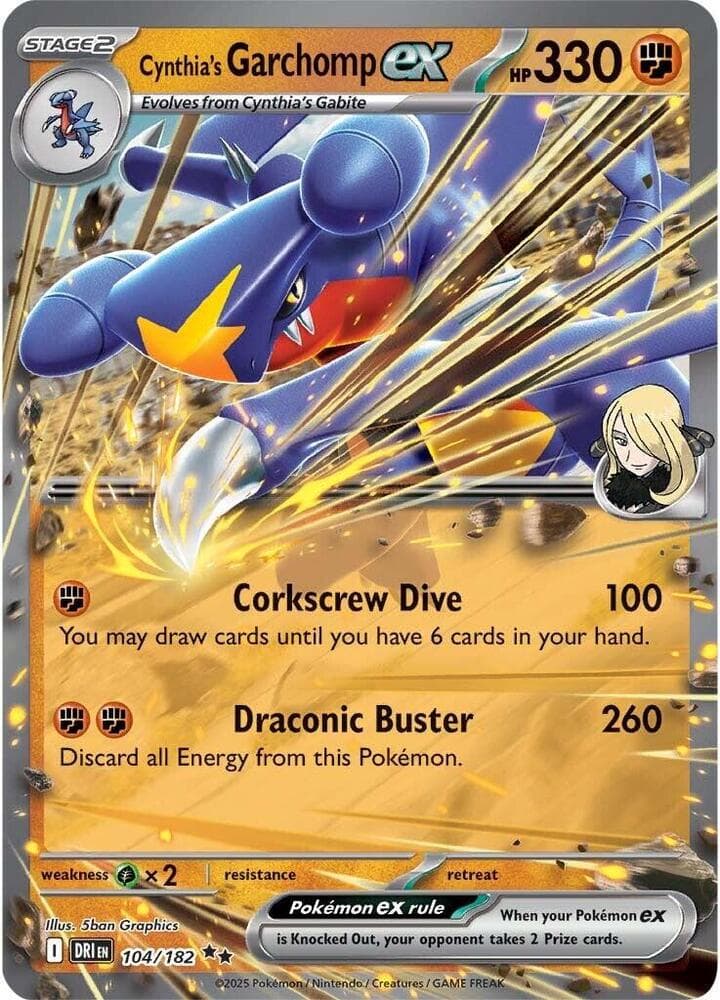 Cynthias Garchomp ex Stage 2