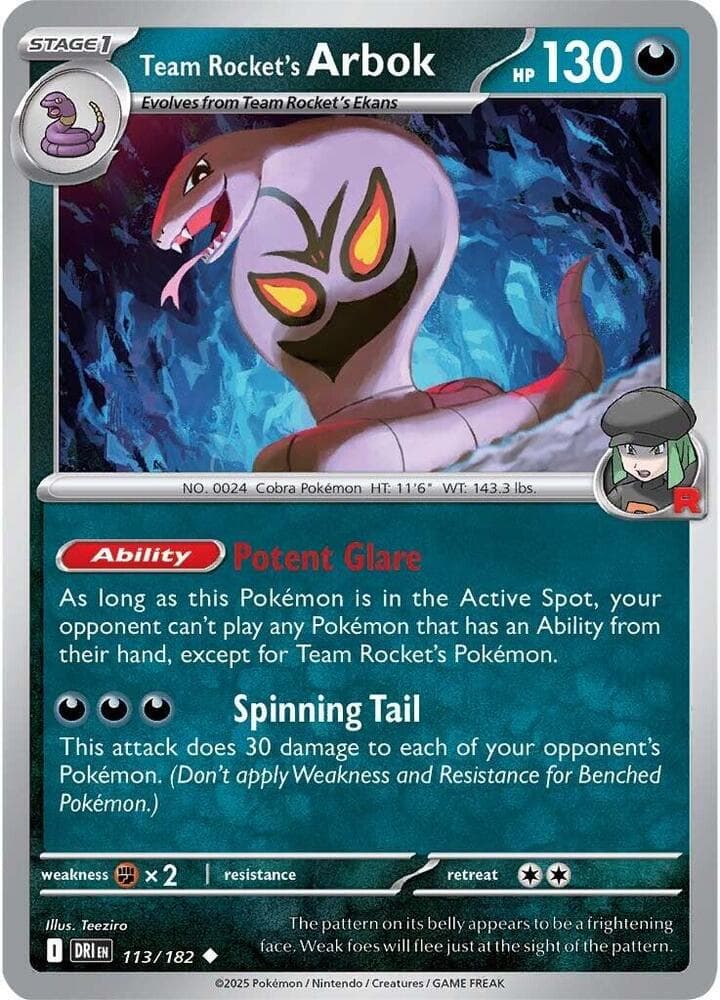 Team Rockets Arbok Stage 1