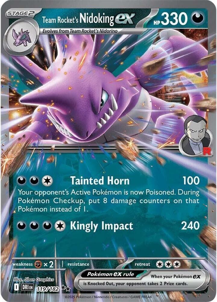 Team Rockets Nidoking ex Stage 2