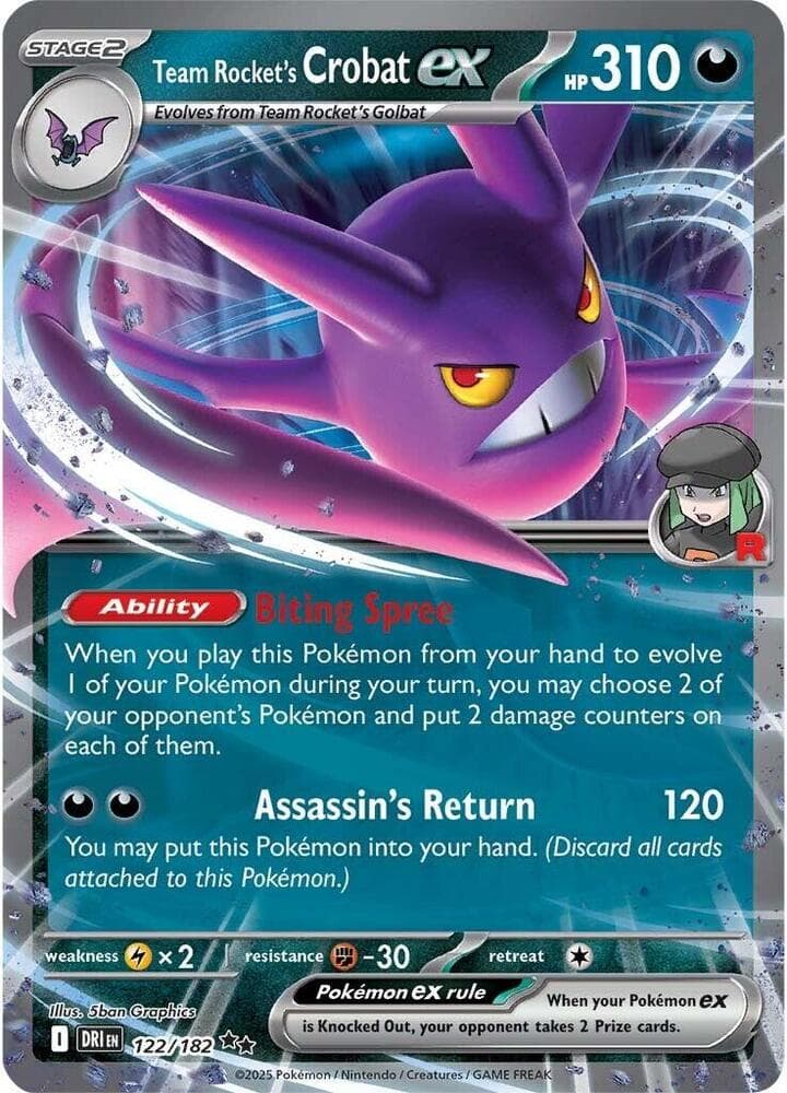 Team Rockets Crobat ex Stage 2