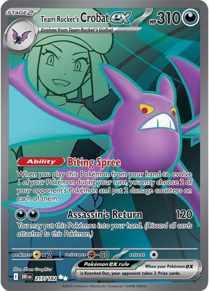 Team Rockets Crobat ex Stage 2