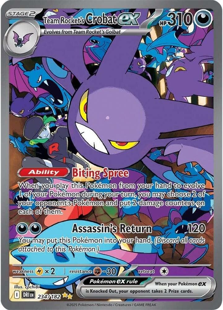 Team Rockets Crobat ex Stage 2