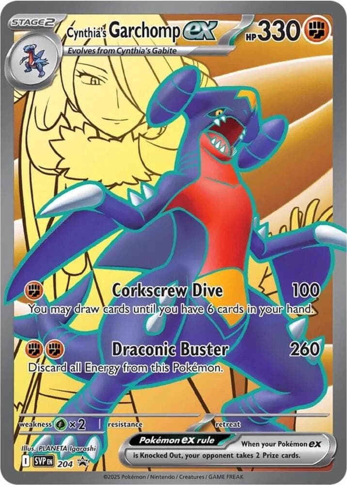 Cynthias Garchomp ex Stage 2
