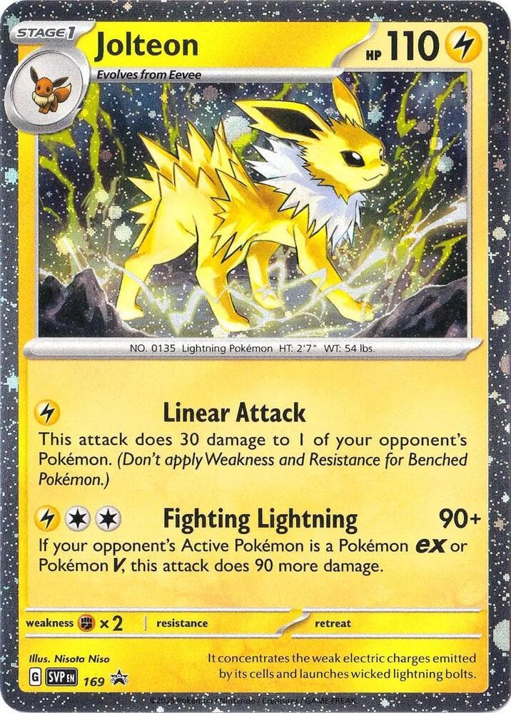 Jolteon 169 Cosmos Holo Stage 1