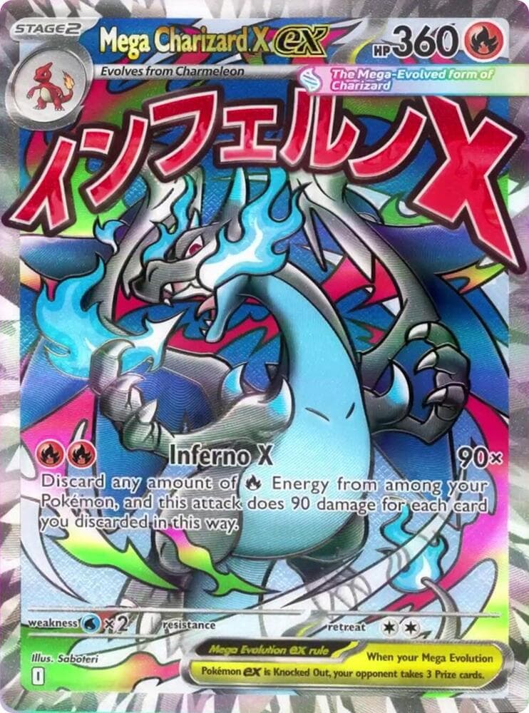 Mega Charizard X ex 023 Stage 2