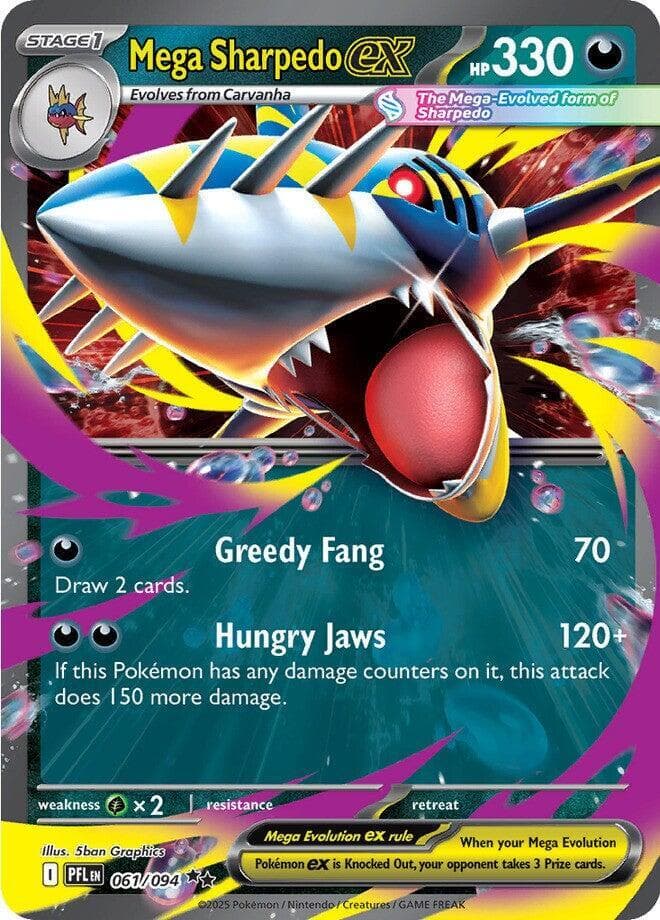 Mega Sharpedo ex Stage 1 · MEGA · ex