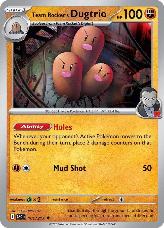 Team Rockets Dugtrio Stage 1