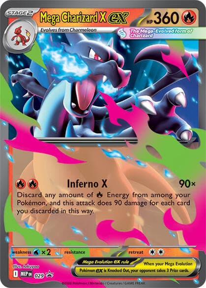 Mega Charizard X ex 029 Stage 2