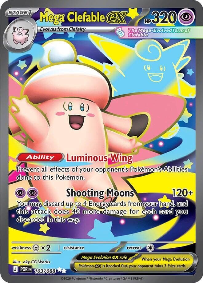Mega Clefable ex Stage 1