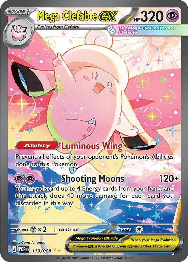 Mega Clefable ex Stage 1