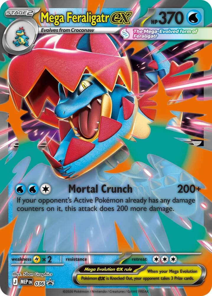 Mega Feraligatr ex 036 Stage 2