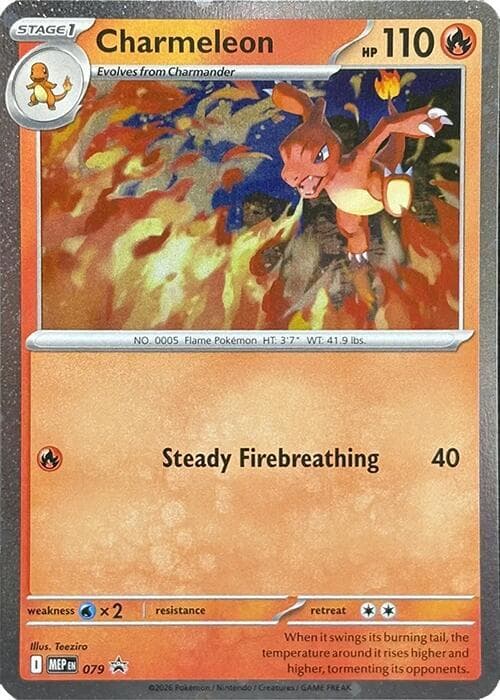 Charmeleon 079 Cosmos Holo Stage 1