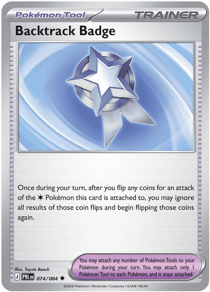 Backtrack Badge Pokémon Tool