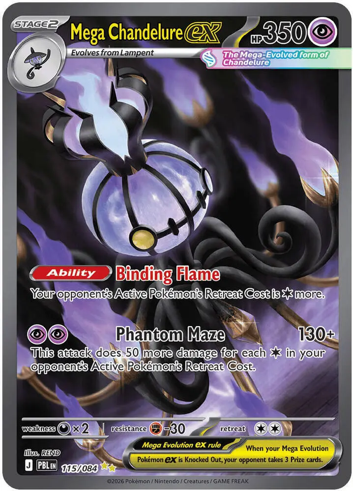Mega Chandelure ex Stage 2