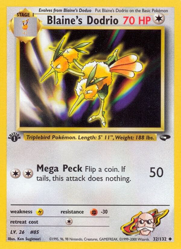 Blaine's Dodrio Stage 1