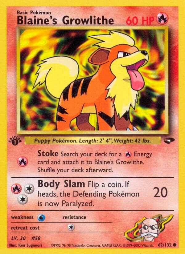 Blaine's Growlithe Basic