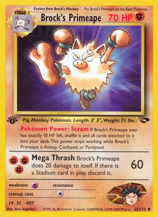 Brock's Primeape Stage 1