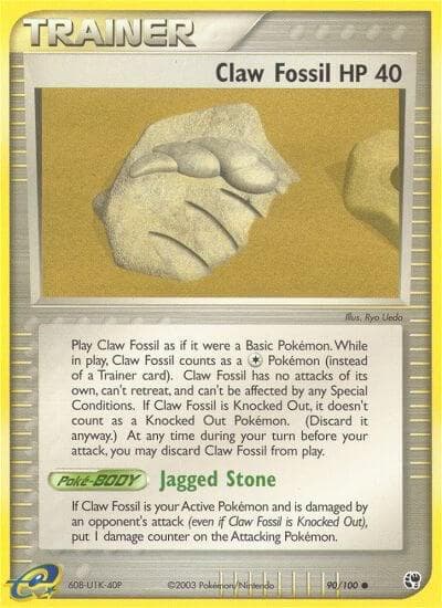Claw Fossil Item