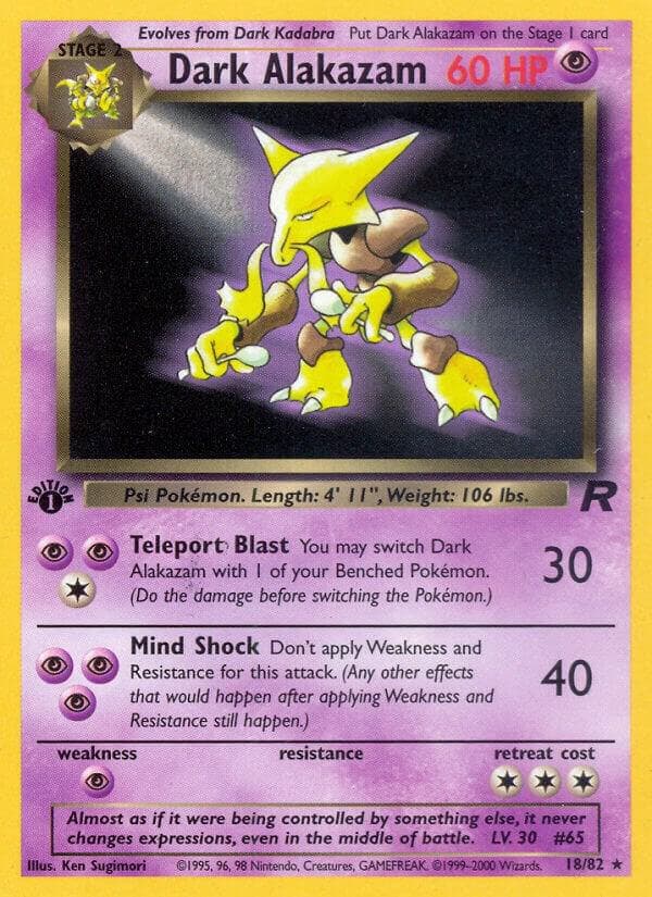 Dark Alakazam 18 Stage 2