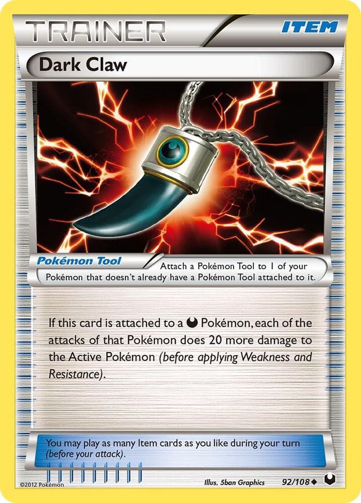 Dark Claw Pokémon Tool