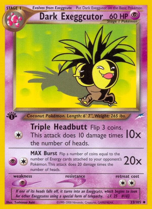 Dark Exeggutor Stage 1