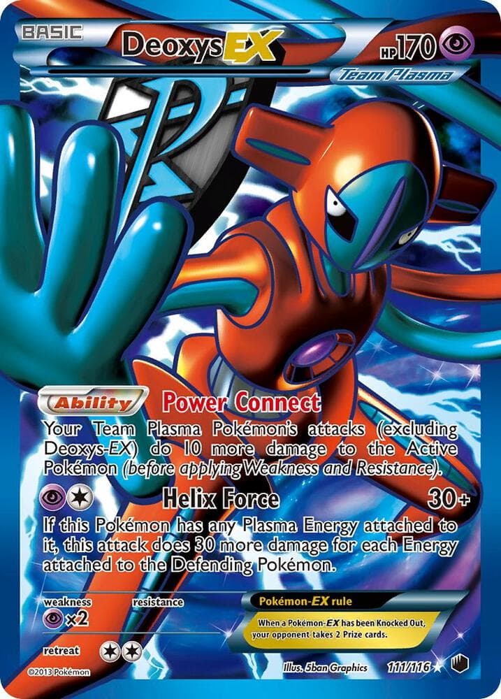 Deoxys EX Team Plasma Full Art Basic