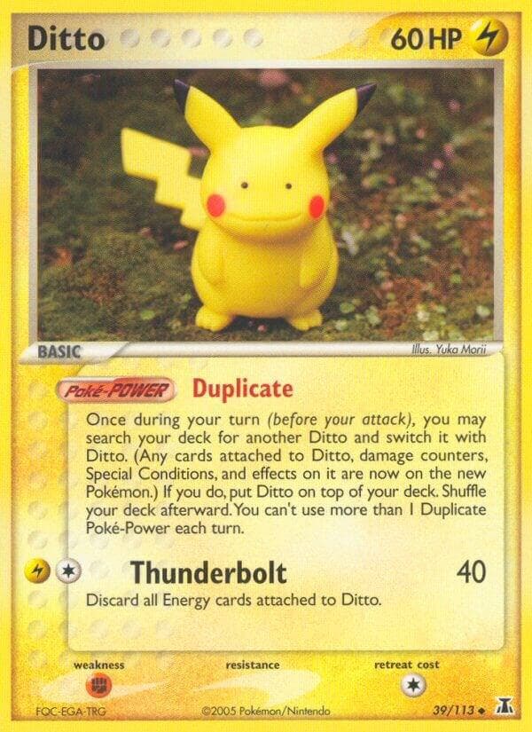 Ditto 039 113 Pikachu Basic