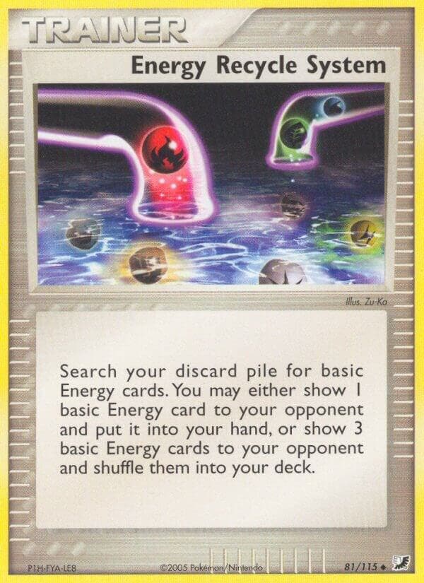 Energy Recycle System Item