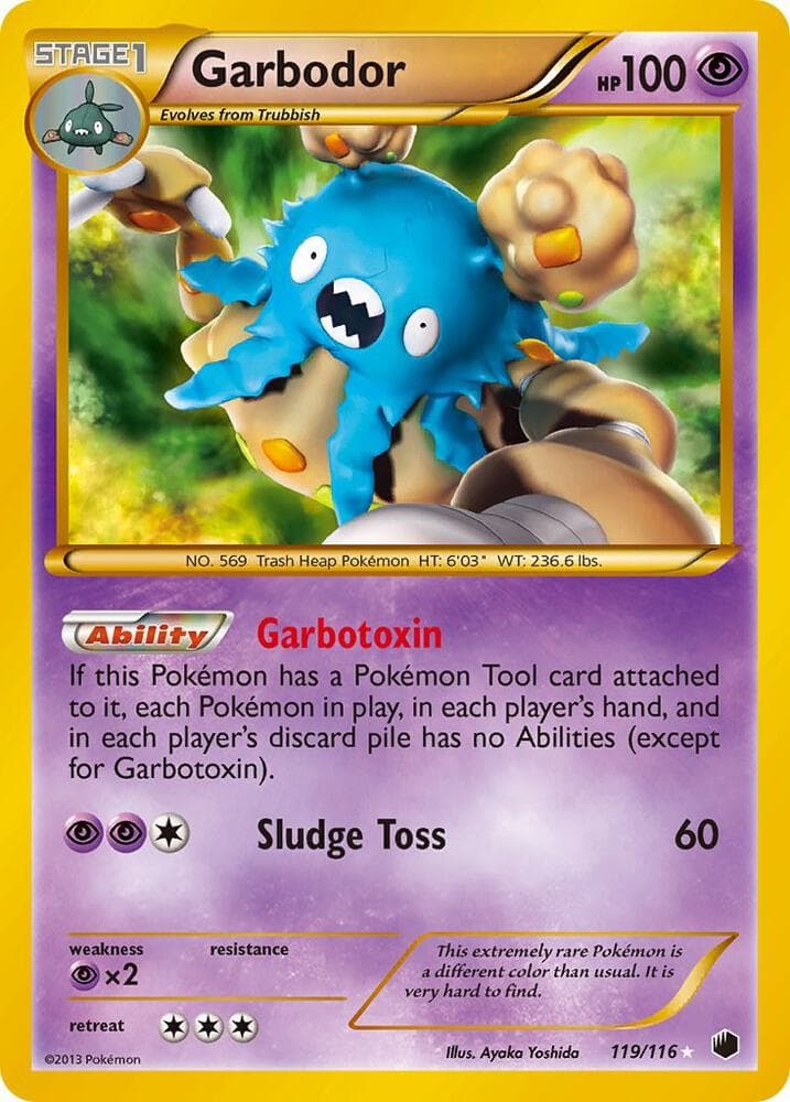 Garbodor 119 Secret Rare Stage 1