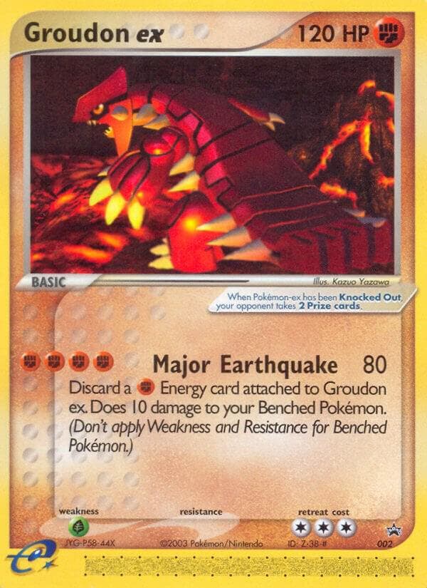 Groudon ex 002 Nintendo Power Magazine Basic
