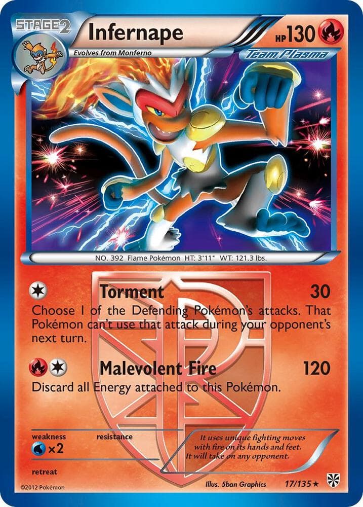Infernape Team Plasma Stage 2