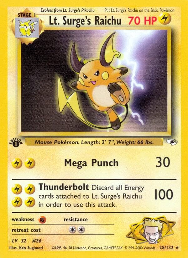Lt. Surge's Raichu Stage 1
