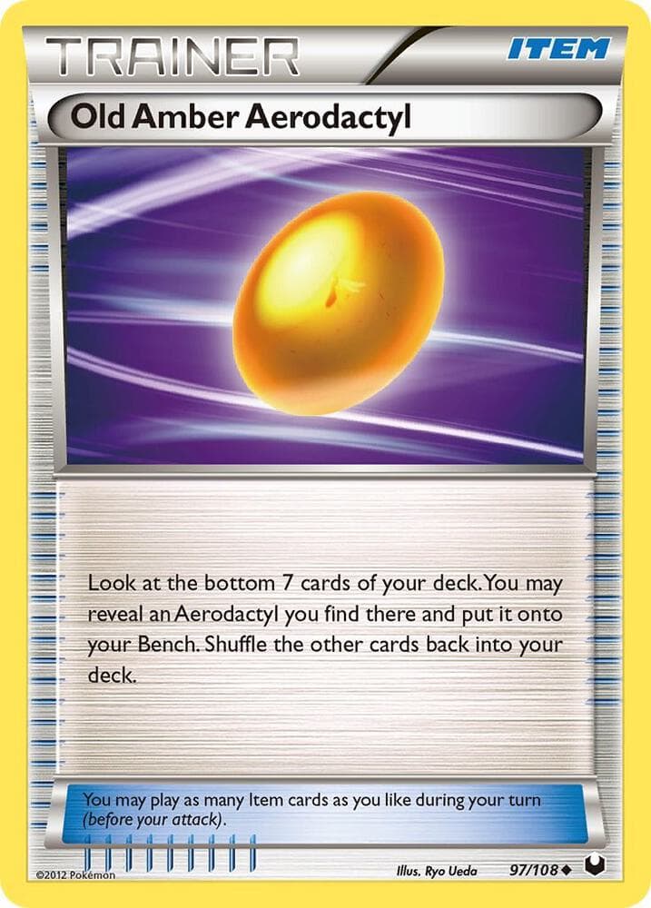 Old Amber Aerodactyl Item