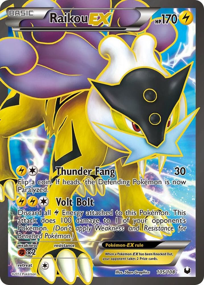 Raikou EX 105 Full Art Basic