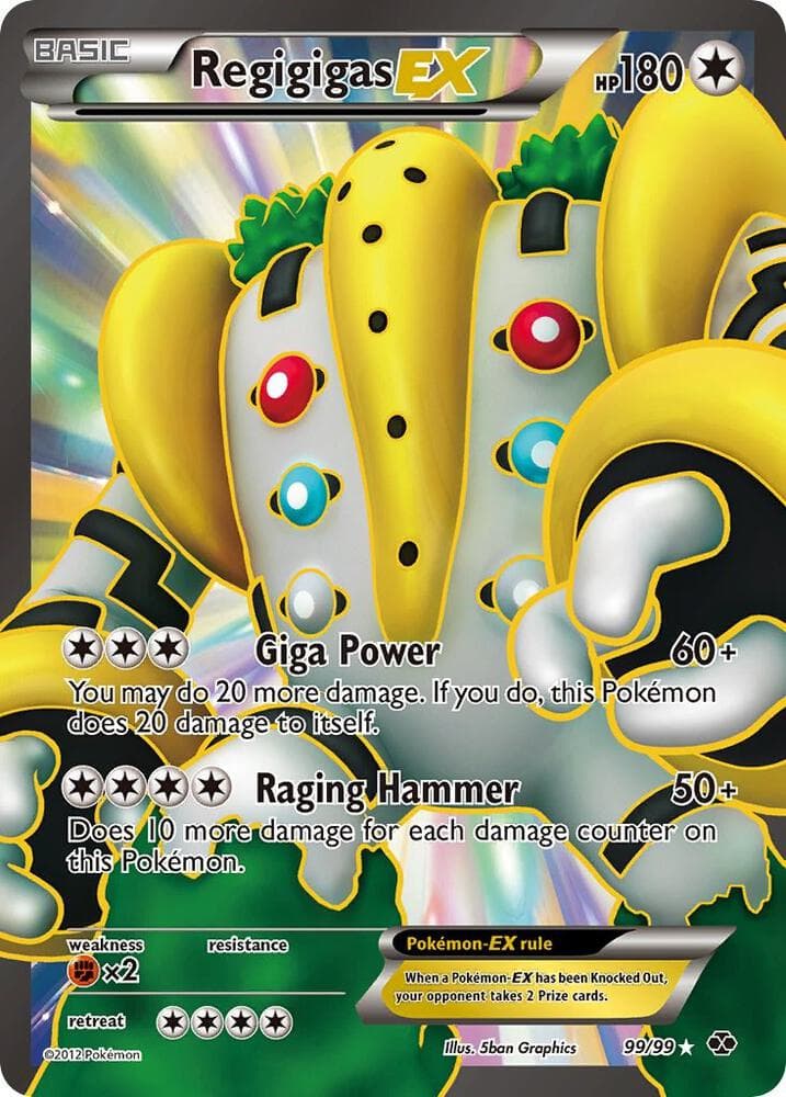 Regigigas EX 99 Full Art Basic