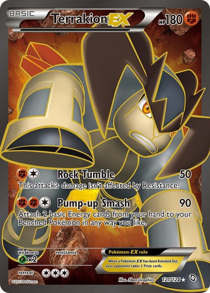 Terrakion EX 121 Full Art Basic
