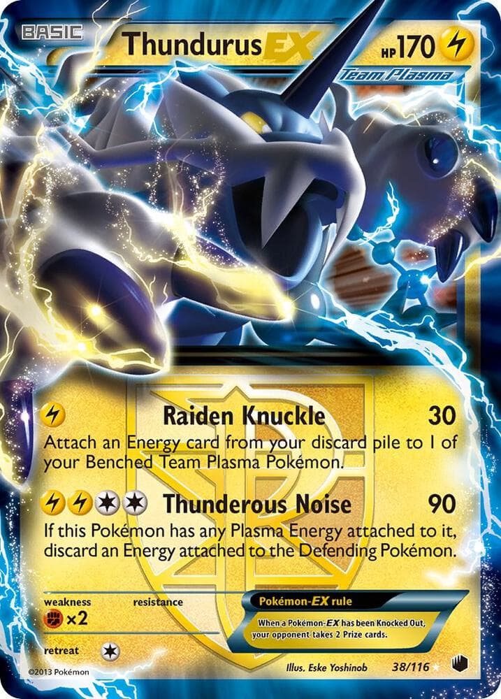 Thundurus EX Team Plasma Basic