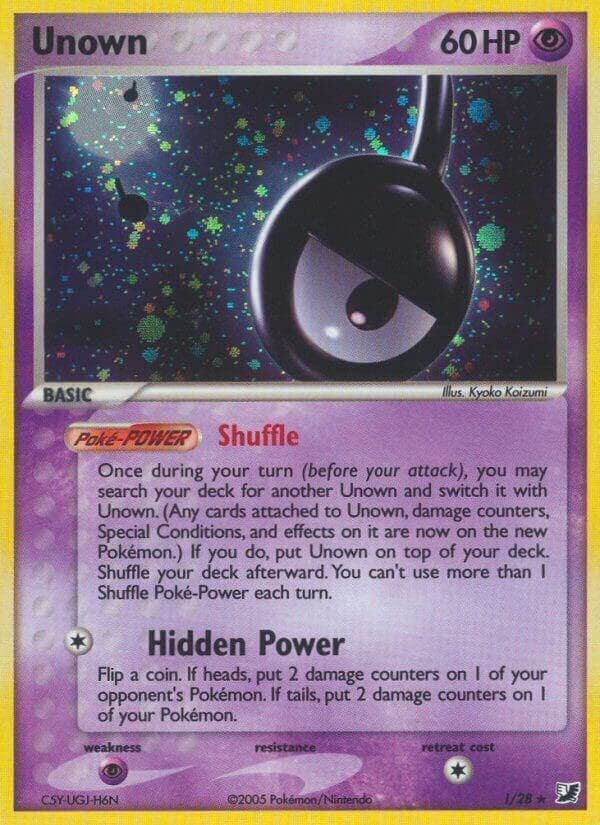 Unown Holo Rare Basic