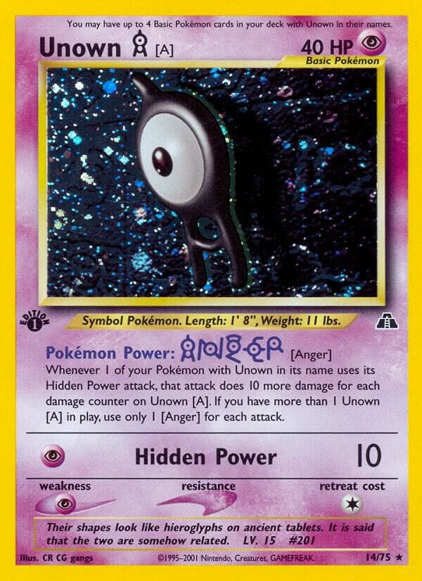 Unown A 14 Basic