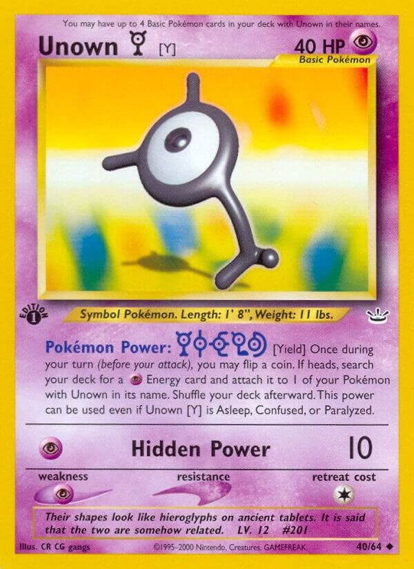 Unown Y Basic
