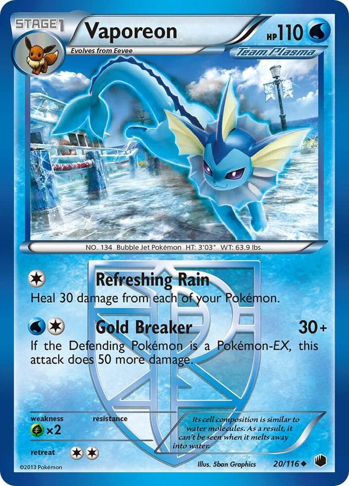 Vaporeon Team Plasma Stage 1