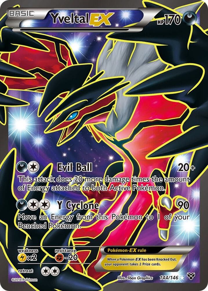 Yveltal EX 144 Full Art Basic